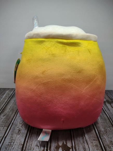 Squishmallows 11" Bergit the Orange Ombre Boba Tea NWT 2022 LTD Edition NWT - Picture 3 of 6